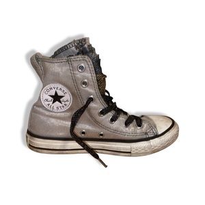 Silver Kids Converse Size 13